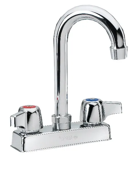 Krowne 11-400L - Commercial Series 4" Center Deck Mount Faucet - 3.5" Gooseneck Spout 