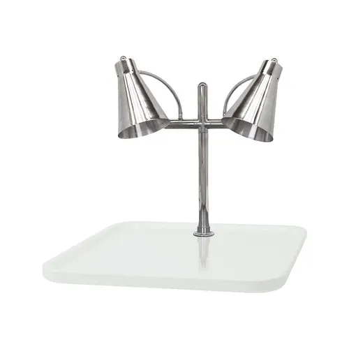 Buffet Enhancements - 010HFD-WG30RT - 30" Flex Dual Carving Station - White Granite Chefstone Rectangular Base