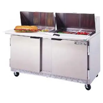 Beverage Air - SPE60-24M - Sandwich Prep Table - Front Breathing Mega-Top - 60"