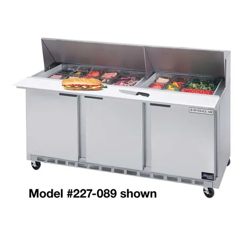 Beverage Air - SPE72-18M - Sandwich Prep Table - Front Breathing Mega-Top - 72"