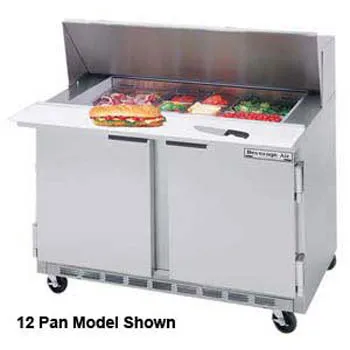 Beverage Air - SPE60-12 - Sandwich Prep Table - Front Breathing Mega-Top - 60"