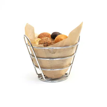 GET Enterprises - 4-22782 - 6" x 4" Chrome Bucket Basket