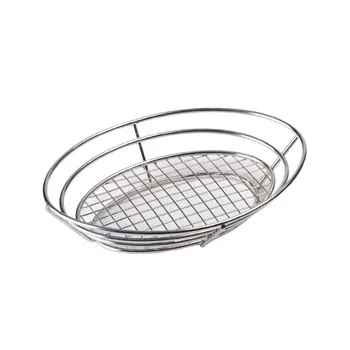 GET Enterprises - 4-83814 - 11" Stainless Basket w/ Grid Base