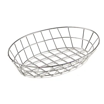 GET Enterprises - 4-84418 - 12" Oval Stainless Steel Basket