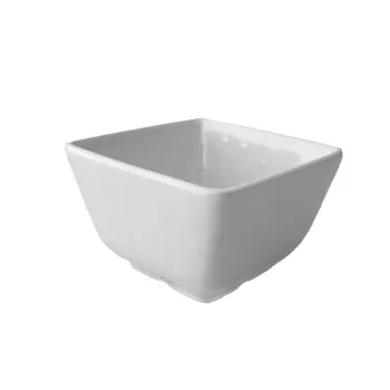 GET Enterprises - 4-CM80828W - Square White Melamine Bowl - 12 Oz
