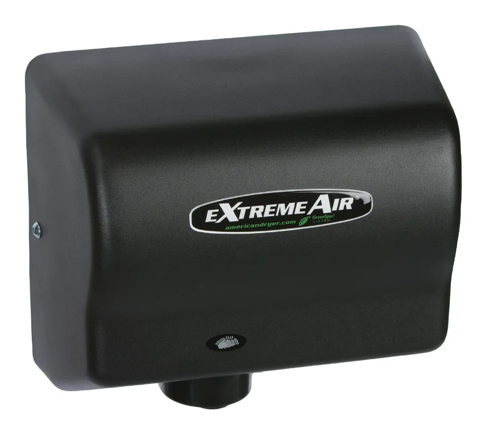 American Dryer GXT9-BG - ExtremeAir Automatic Hand Dryer with Steel Black Cover 