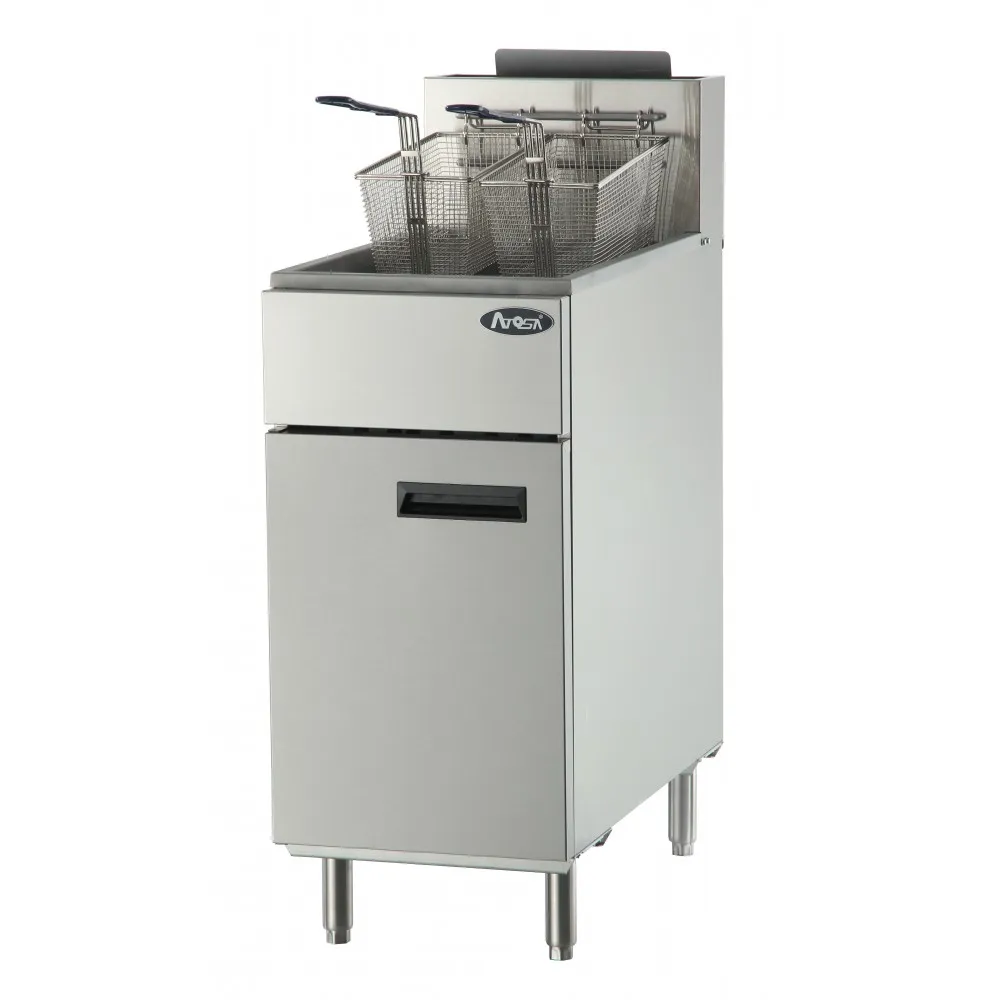 Atosa ATFS-50 - 50 lb. Commercial Stainless Steel Deep Fryer - Liquid Propane