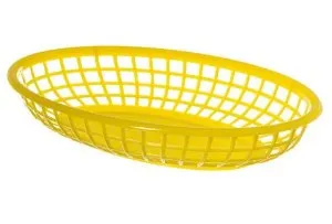 Update International BB96Y - 9.19" X 5.88" Fast Food Basket - 1 Dozen