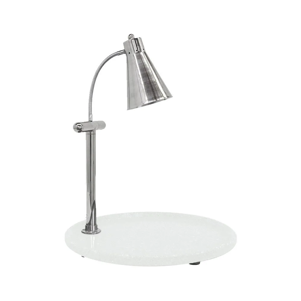 Buffet Enhancements - 010HFS-WG24RD - 24" Flex Single Carving Station - White Granite Chefstone Round Base