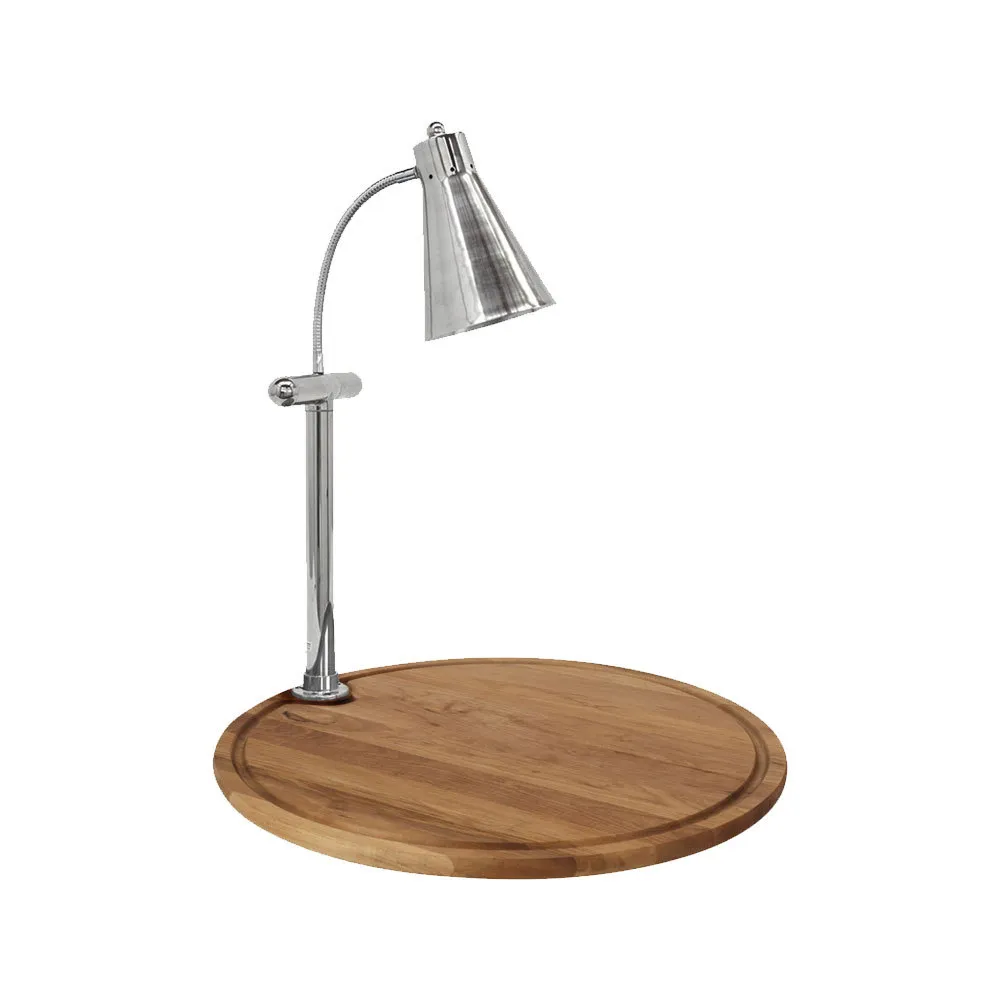 Buffet Enhancements - 010HFS-WM24RD - 24" Flex Single Carving Station - Maple Wood Round Base