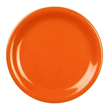 Thunder Group CR109RD - Narrow Rim Round Plate - Orange - 9" (12 per Case) 