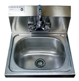 Universal WHS-1712-6D - Wall Hung Sink w/ Faucet 17" S/S 