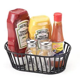 GET Enterprises - 4-31892 - Short Black Stackable Tuscan-style Basket