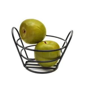 GET Enterprises - 4-33780 - 5 3/8" x 3" Black Powder-coated Bucket Basket