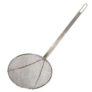 Update International SKM-6WG - 6" Nickel-Plated Round Medium Mesh Skimmer