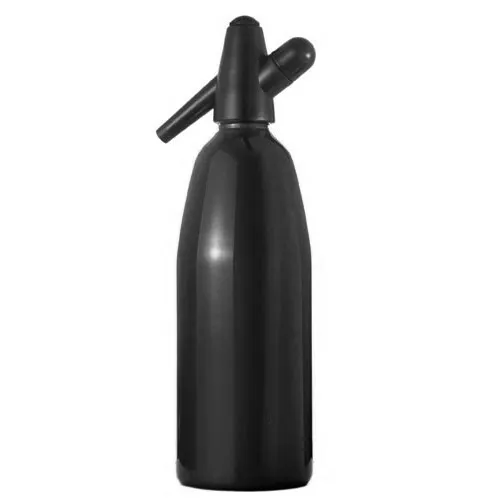 Whip It! - SSSV-05 - Black Soda Siphon - Rubber Coated