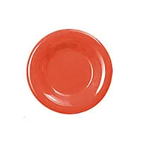 Thunder Group CR006RD - Round Wide Rim Round Plate - Red - 6-1/2" (12 per Case) 