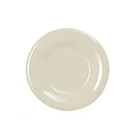 Thunder Group CR006V - Round Wide Rim Round Plate - Ivory - 6-1/2" (12 per Case) 