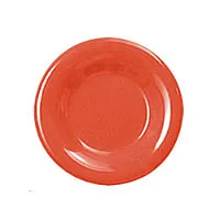 Thunder Group CR007RD - Round Wide Rim Round Plate - Red - 7-1/2" (12 per Case) 
