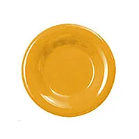 Thunder Group CR007YW - Round Wide Rim Round Plate - Yellow - 7-1/2" (12 per Case) 