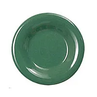 Thunder Group CR009GR - Round Wide Rim Round Plate - Green - 9" (12 per Case) 