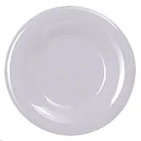 Thunder Group CR012W - Round Wide Rim Round Plate - White - 12" (12 per Case) 