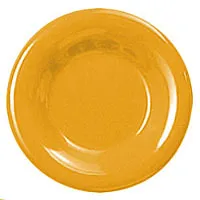 Thunder Group CR012YW - Round Wide Rim Round Plate - Yellow - 12" (12 per Case) 