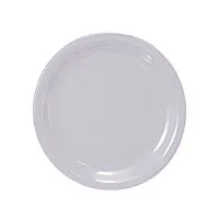 Thunder Group CR107W - Narrow Rim Round Plate - White - 7-1/4" (12 per Case) 