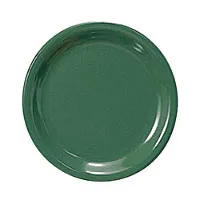 Thunder Group CR109GR - Narrow Rim Round Plate - Green - 9" (12 per Case) 