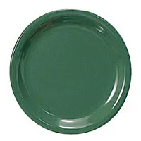 Thunder Group CR110GR - Narrow Rim Round Plate - Green - 10-1/2" (12 per Case) 