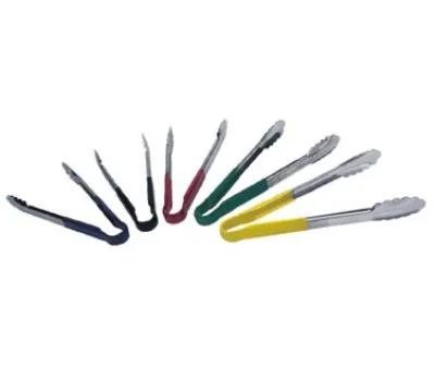 Update International TOPP-9YE - 9" Stainless Steel Kitchen Spring Tongs