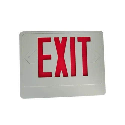 Universal 695C2RWBB - Exit Sign and Emergency Light Combination with Battery Backup (120V)