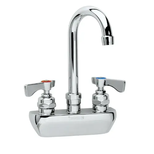 Krowne 14-402L - Royal Series 4" Center Wall Mount Faucet - 8.5" Spout 