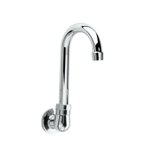 Krowne 16140L - Royal Series 3-1/2" Gooseneck Spout - Single Hole Wall Mount Faucet - Low Lead