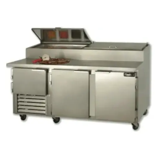 Leader PT84-M - 84" Pizza Prep Table - Marble Top