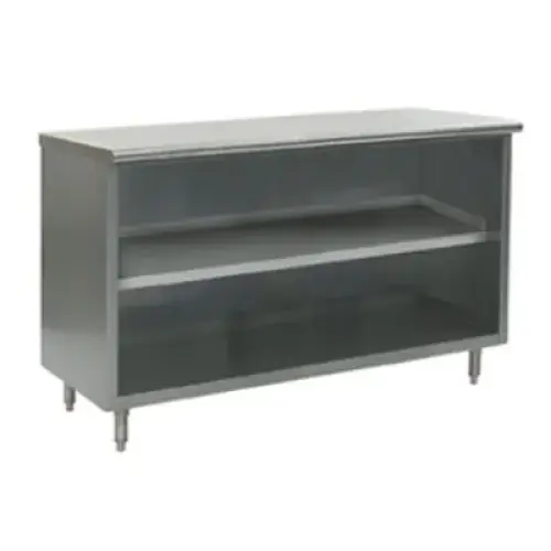 Universal ST-330-108-O - 30" X 108" Stainless Steel Storage Cabinet - Open Front