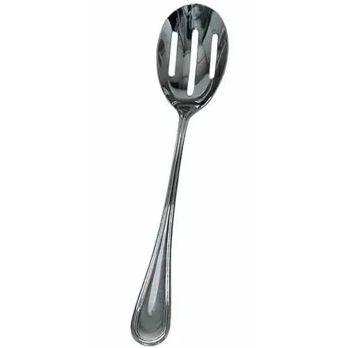 Update International RE-118 - 11.38" x 0.13" x 2.38" - Stainless Steel Regency Series Banquet Slotted Spoon (12 per Case)  