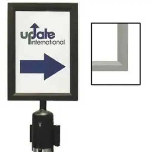 Update International RS-SF/SS - 8.75" x 17.88" x 2.75" - Sign - Frame for Stanchion Belt  