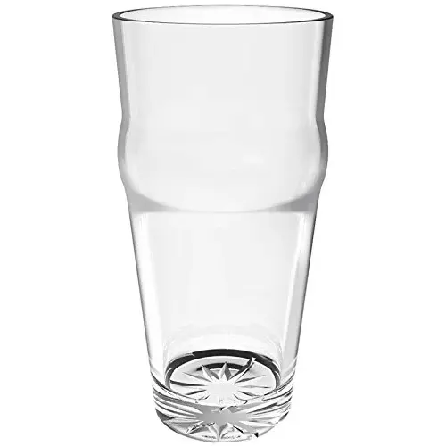 Thunder Group PLTHEP016C - 16 oz. English Pub Glass - Polycarbonate - Clear - Case of 12
