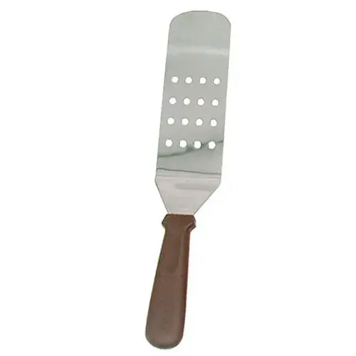 Update International WTPF-10PH - 15.14" x 0.63" x 2.75" - Stainless Steel Perforated Turner with Plastic Handle   