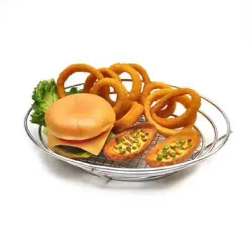 GET Enterprises - 4-84814 - 12" Stainless Basket with Grid Base