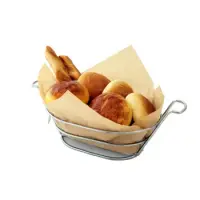 GET Enterprises - 4-22785 - Oval Chrome Basket With Handles