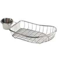 Clipper Mill - 4-80117 - Mini Stainless Boat Basket w/ Condiment Holder