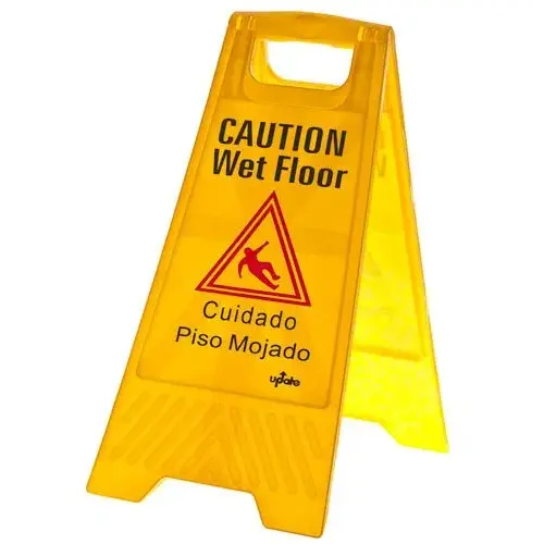 Update International WFS-25 - 24" x 12" Fold-Out Wet Floor Sign