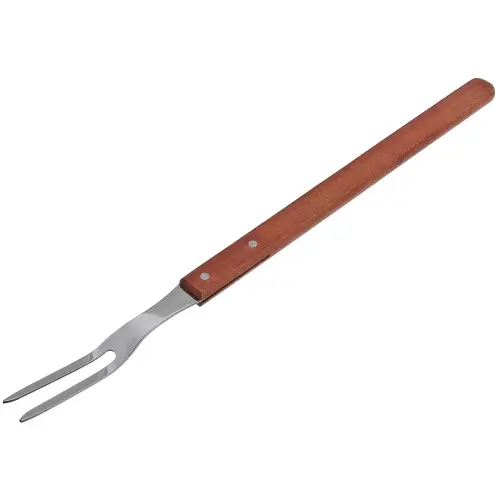 Update International WPF-21 - 21" x 0.6" x 1.25" - Stainless Steel Pot Fork with Wood Handle   