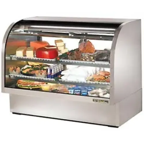 True TCGG-60-S - 60"  Deli Case - Curved Glass, Single Service