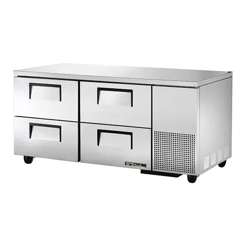 True TUC-67D-4 67.25" 4 Drawers Undercounter Refrigerator 
