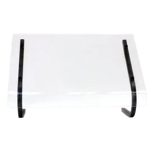 Buffet Enhancements - 1BSGS24BK - 48" - Portable Economic Sneeze Guard - Table Serving Presentation - Black