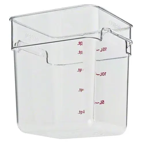 Cambro 18SFSCW-135 - 18 qt Polycarbonate Food Storage Container - Camwear CamSquare (6 per Case) 