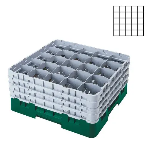 Cambro 25S958-119 - 3.5" Stemware & Tumbler Glass Rack - Camrack (2 per Case) 